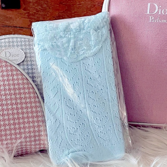 Baby Blue Ruffle Socks | Dolls Kill | One Size | - Picture 6 of 9